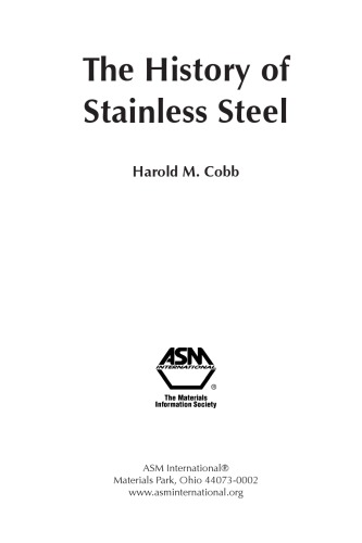 The history of stainless steel