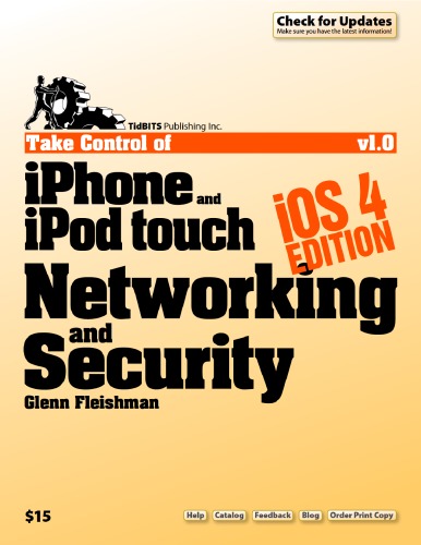 Take Control of iPhone and iPod touch Networking & Security, iOS