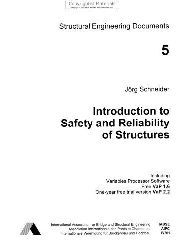 Structural Engineering Documents - Introduction to Safety and Reliability of Structures