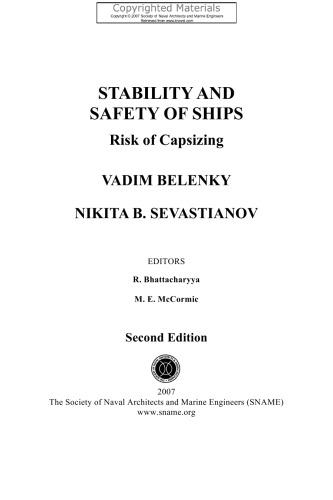 Stability and Safety of Ships - Risk of Capsizing