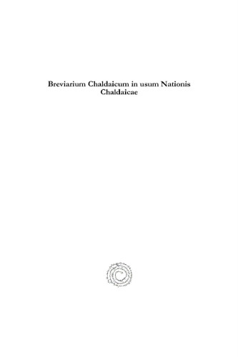 Breviarium Chaldaicum in Usum Nationis Chaldaicae