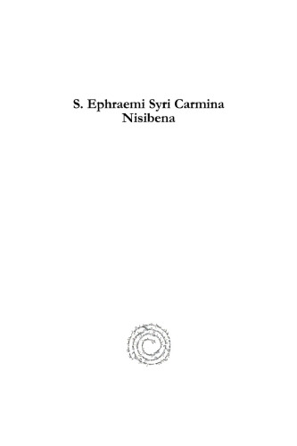 S. Ephraemi Syri Carmina Nisibena