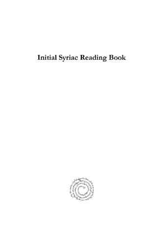 Initial Syriac Reading Book: Syllabaire chaldéen