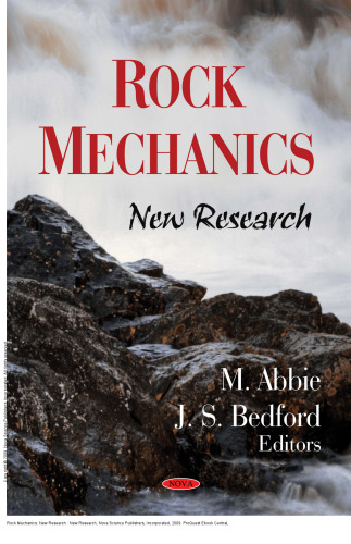Rock Mechanics: New Research: New Research