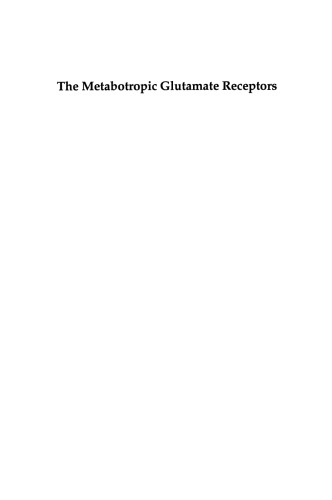 The Metabotropic Glutamate Receptors