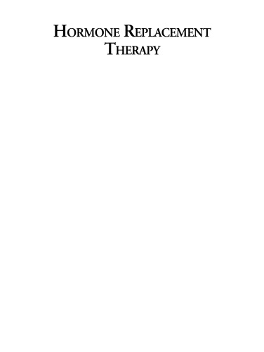 Hormone Replacement Therapy