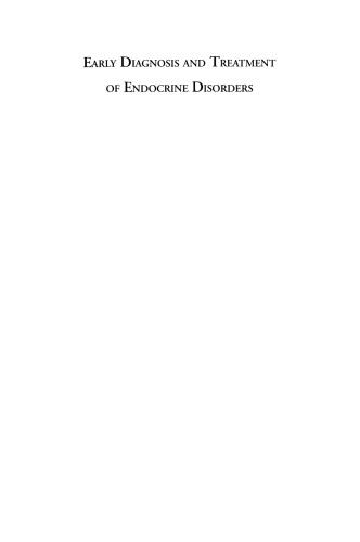 Early Diagnosis and Treatment of Endocrine Disorders