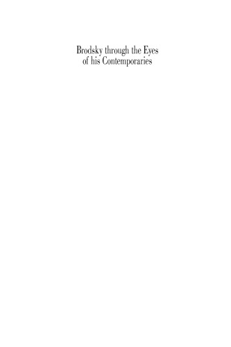 Brodsky Through the Eyes of His Contemporaries (Vol 2)
