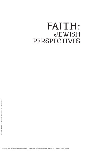 Faith : Jewish Perspectives