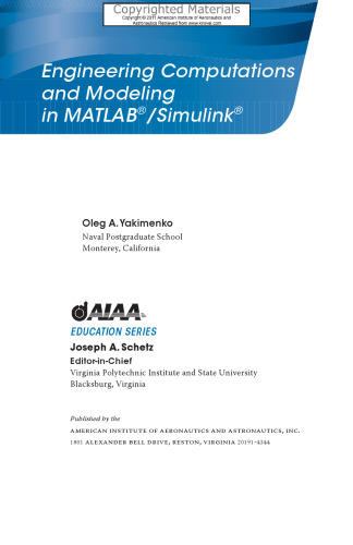Engineering Computations and Modeling in MATLAB®/Simulink®