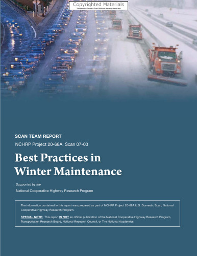 Best Practices in Winter Maintenance