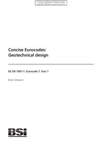 Concise Eurocodes - Geotechnical Design
