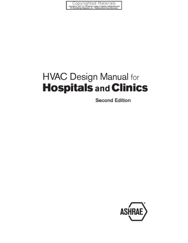 HVAC Design Manual for Hospitals and Clinics
