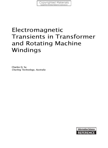 Electromagnetic Transients in Transformer and Rotating Machine Windings