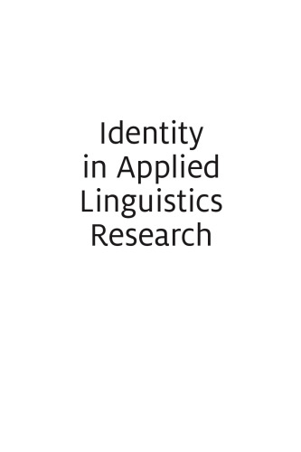 Identity in Applied Linguistics Research