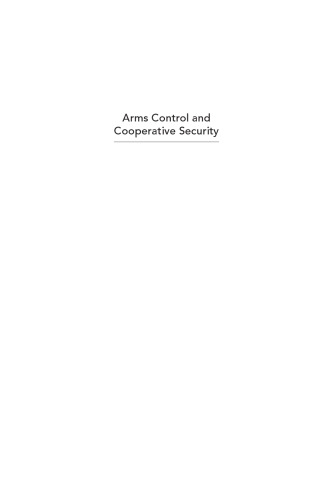 Arms Control and Cooperative Security
