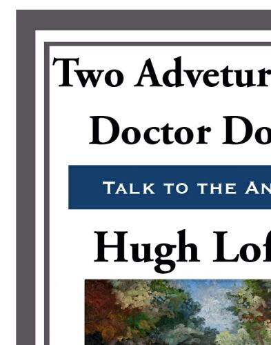 Two Adventures with Doctor Doolittle