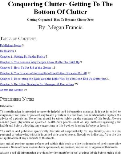 Conquering Clutter: Getting To The Bottom Of Clutter