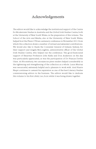 Flann O’Brien & Modernism