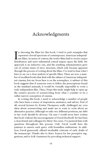 Me and You and Memento and Fargo: How Independent Screenplays Work