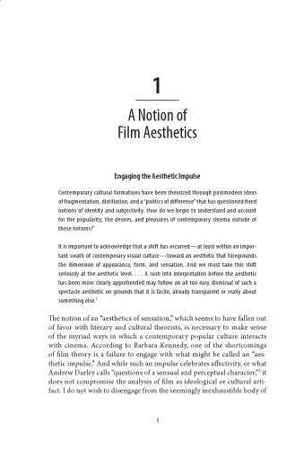 Toward a New Film Aesthetic
