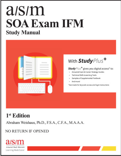 ASM SOA Exam IFM: Study Manual