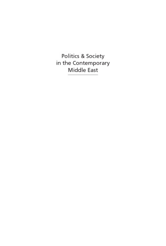 Politics and Society in the Contemporary Middle East