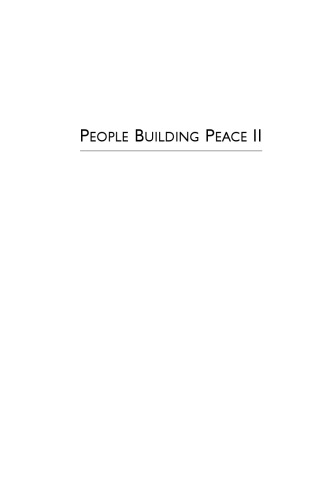 People Building Peace II: Successful Stories of Civil Society