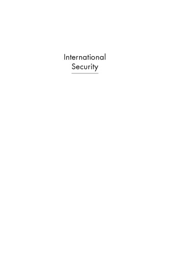 International Security: An Analytical Survey