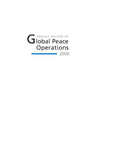 Annual Review of Global Peace Operations, 2006