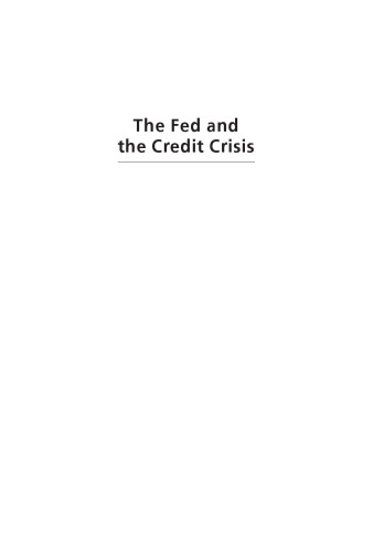 The Fed and the Credit Crisis