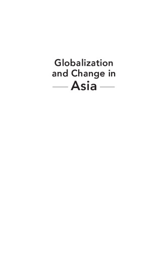 Globalization and Change in Asia