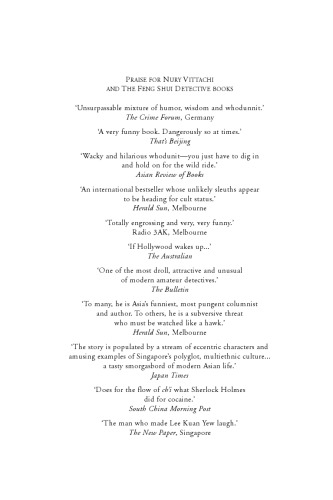 The Feng Shui Detective's Casebook