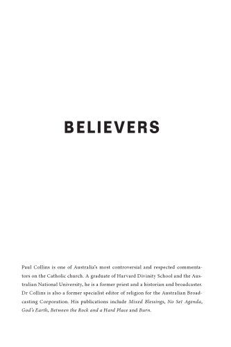 Believers : Does Australian Catholicism Have a Future?