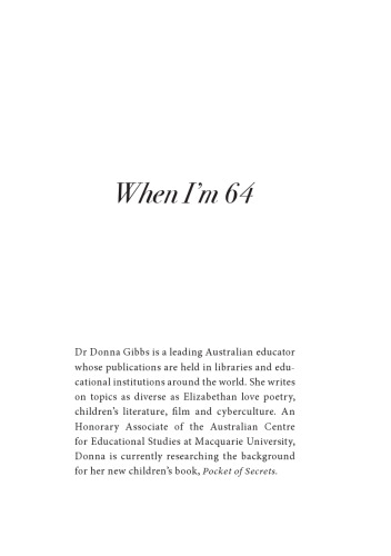 When I'm 64 : The New Retirement