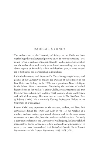 Radical Sydney : Places, Portraits and Unruly Episodes