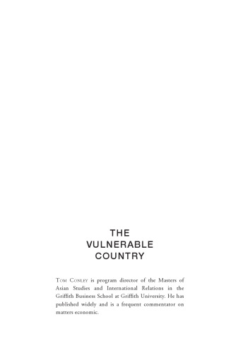 Vulnerable Country: Australia and the Global Economy