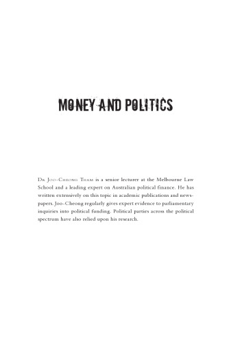 Money and Politics : The Democracy We Can't Afford