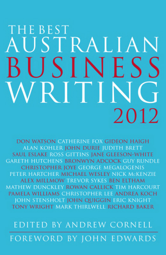The Best Australian Business Writing 2012