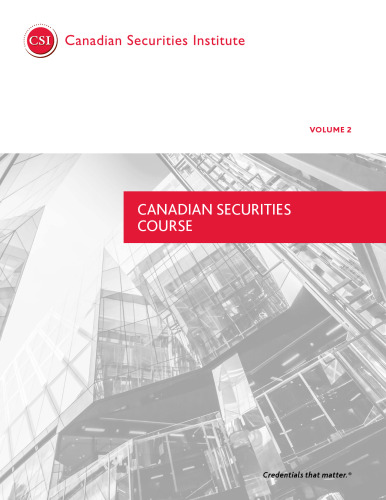 Canadian Securities Course