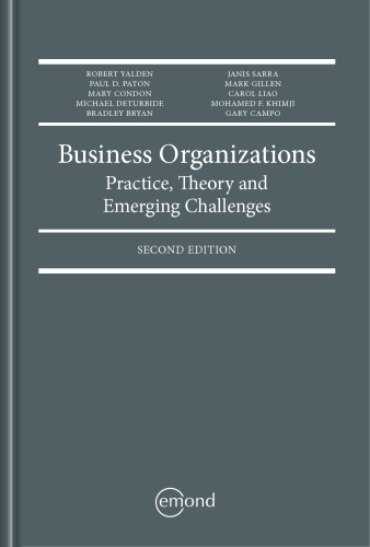Business Organizations Practice, Theory and Emerging Challenges