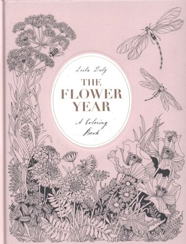 The Flower Year: A Coloring Book
