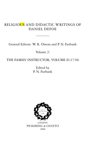 The Family Instructor, Vol. II (1718)