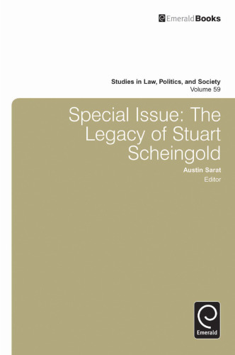 Special Issue : The Legacy of Stuart Scheingold