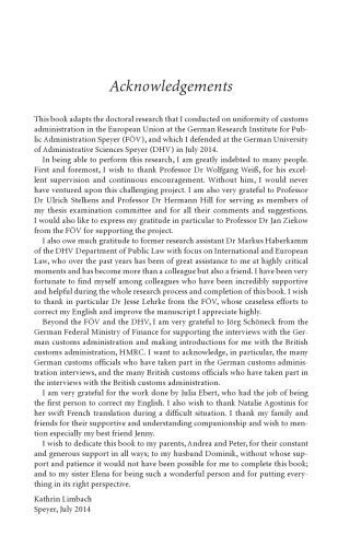 Uniformity of Customs Administration in the European Union