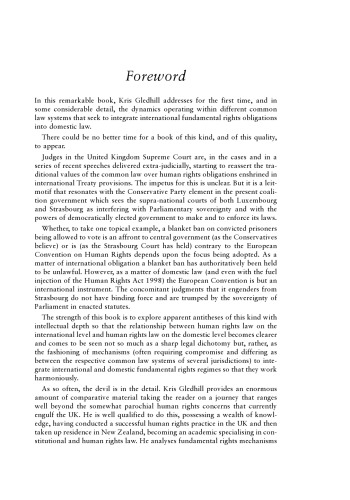 Human Rights Acts: The Mechanisms Compared