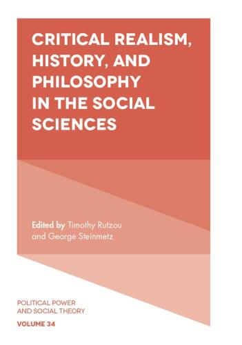 Critical Realism, History, and Philosophy in the Social Sciences