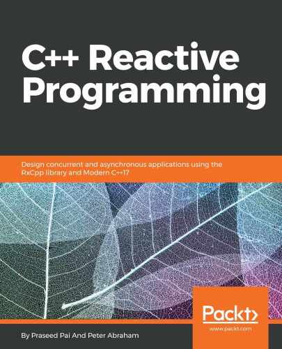 C++ Reactive Programming: Design concurrent and asynchronous applications using the RxCpp library and Modern C++17