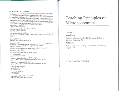 Teaching principles of microeconomics