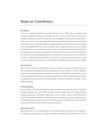 New Screen Media: Cinema/Art/Narrative